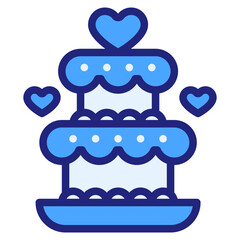 cake blue style icon