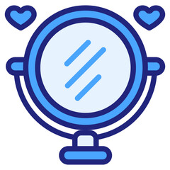 mirror blue style icon