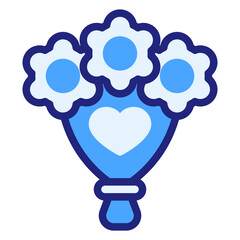 bouquet blue style icon