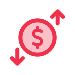 cash flow outline fill icon