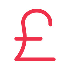 pound outline fill icon