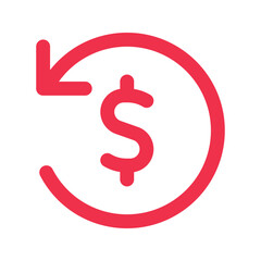 refund outline fill icon