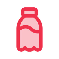 water bottle outline fill icon