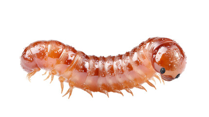 Macro Photograph Of A Millipede On A Transparent Background
