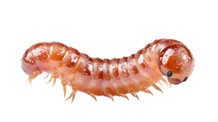 Macro Photograph Of A Millipede On A Transparent Background
