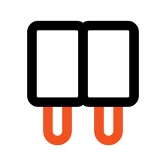 popsicle outline color icon