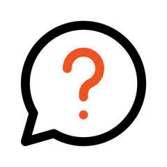 question outline color icon