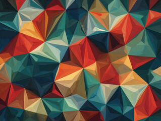 Fototapeta premium Abstract Geometric Low Poly Pattern Background