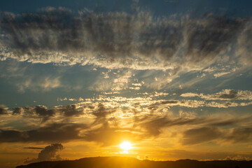 夏の奄美大島の朝の風景。