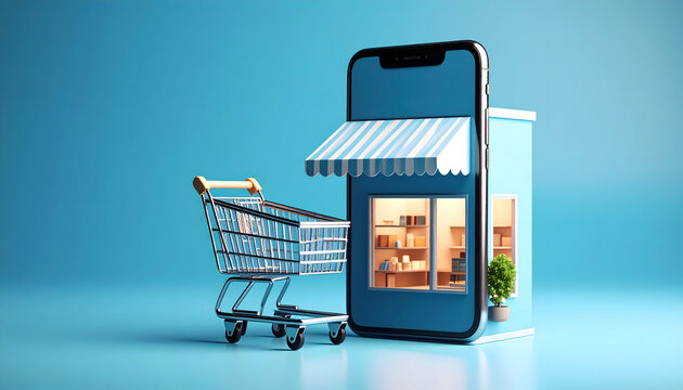 Seamless online shopping experience with a vibrant digital storefront displayed on a contemporary mobile device.