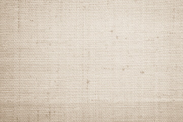 Brown sackcloth woven texture background in natural pattern. Jute hessian burlap, linen background...