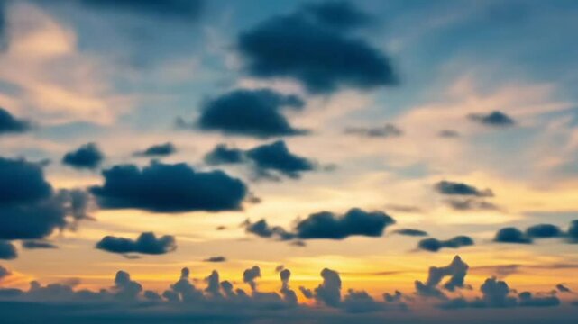Dynamic time-lapse of fast-moving clouds sweeping across the sky, showcasing the beauty of nature's constant motion. Ideal for background scenes, weather-related content, environmental videos, and rel