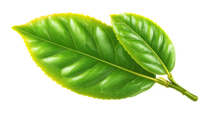 Obraz premium Vibrant Green Leaves With Detailed Veining In Natural Light