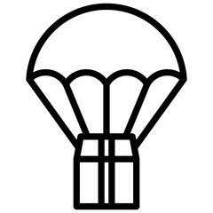 disaster relief line icon