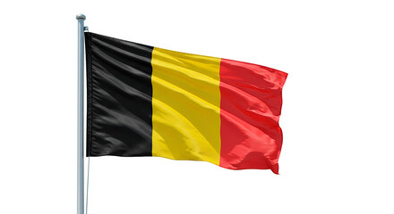 Belgium flag waving in the wind national symbol of belgium belgian pride patriotic belgian colors