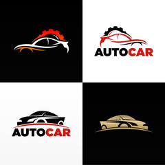 Auto mobile car vehicle logo template