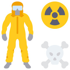 Chemical Hazard Suit Icon