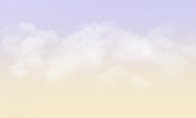 Gradient Pastel White Png Cloud Background