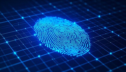 Digital fingerprint on a grid