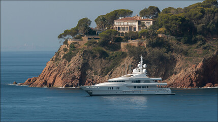 Luxury Yacht by Coastal Villa