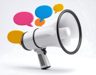 Bold Megaphone Speech Bubble Icon