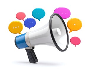 Bold Megaphone Speech Bubble Icon