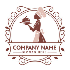 Chef Serving a Dessert