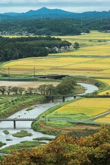 福島県浅川町の風景