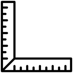 A right angle tool is displayed with measurement marks, a simple but effective illustration.