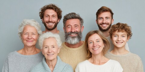 Global Day Of Parents Family Gathering Premium Multigenerational Unity in Cozy Home for Autumn Thanksgiving and Holiday Season Marketing Campaigns