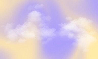 Obraz premium Gradient Pastel White Png Cloud Background