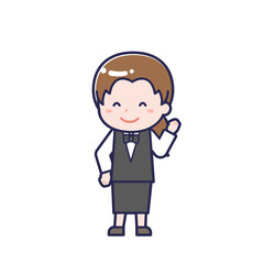 配膳係／ななめ／女性 04