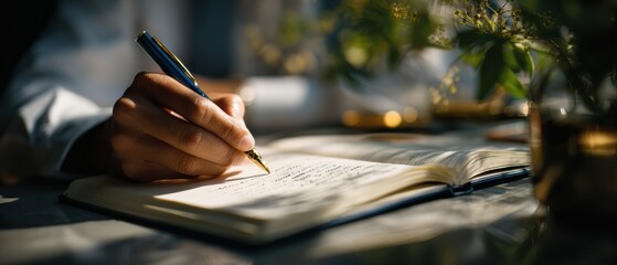 Premium Authentic Gratitude Journaling with Handwriting in Natural Sunlight Modern Mindful Living Content for Millennial Wellness Marketing