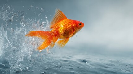 Jumping Goldfish: Symbol of Career Advancement & Progress