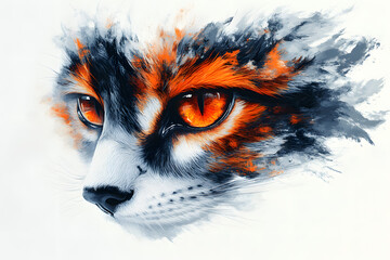 portrait of a fox, concept design tattoo