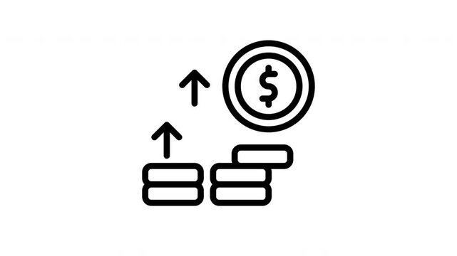 Financial Profit Icon Animation