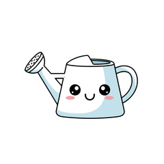 Kawaii Watering Can: Cheerful Gardening Illustration