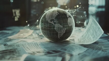Global News Network: Digital World Connectivity and Information Dissemination
