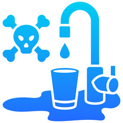 Contaminated Drinking Water Icon