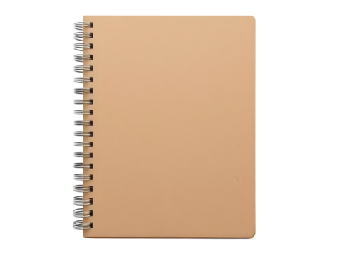 Craft Spiral Notebook Isolated