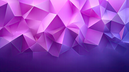 Polygon mesh background with layered purple tones creates vibrant and dynamic abstract design with geometric shapes