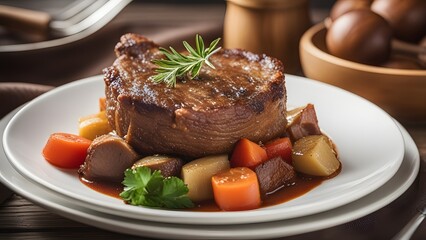 Authentic Indian meat dish featuring tender lamb in a flavorful masala sauce