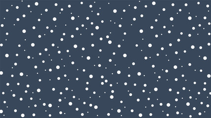 A deep navy blue background vector with scattered white dots, perfect for winter, festive, or dark-themed designs.