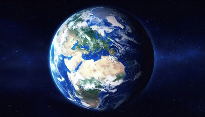 Fototapeta premium Our Blue Planet: A Stunning View of Earth from Space
