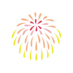 Pink Firework – Falling Style (PNG Transparent Background)
