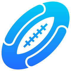 Fototapeta premium Rugby Ball Icon