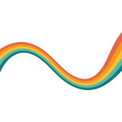 Retro Hippie Rainbow