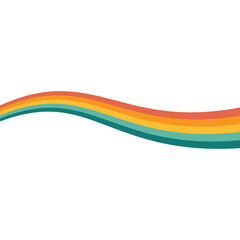 Retro Hippie Rainbow