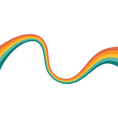 Retro Hippie Rainbow