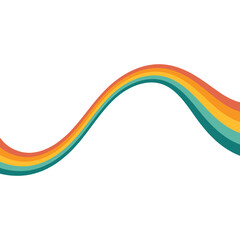 Retro Hippie Rainbow